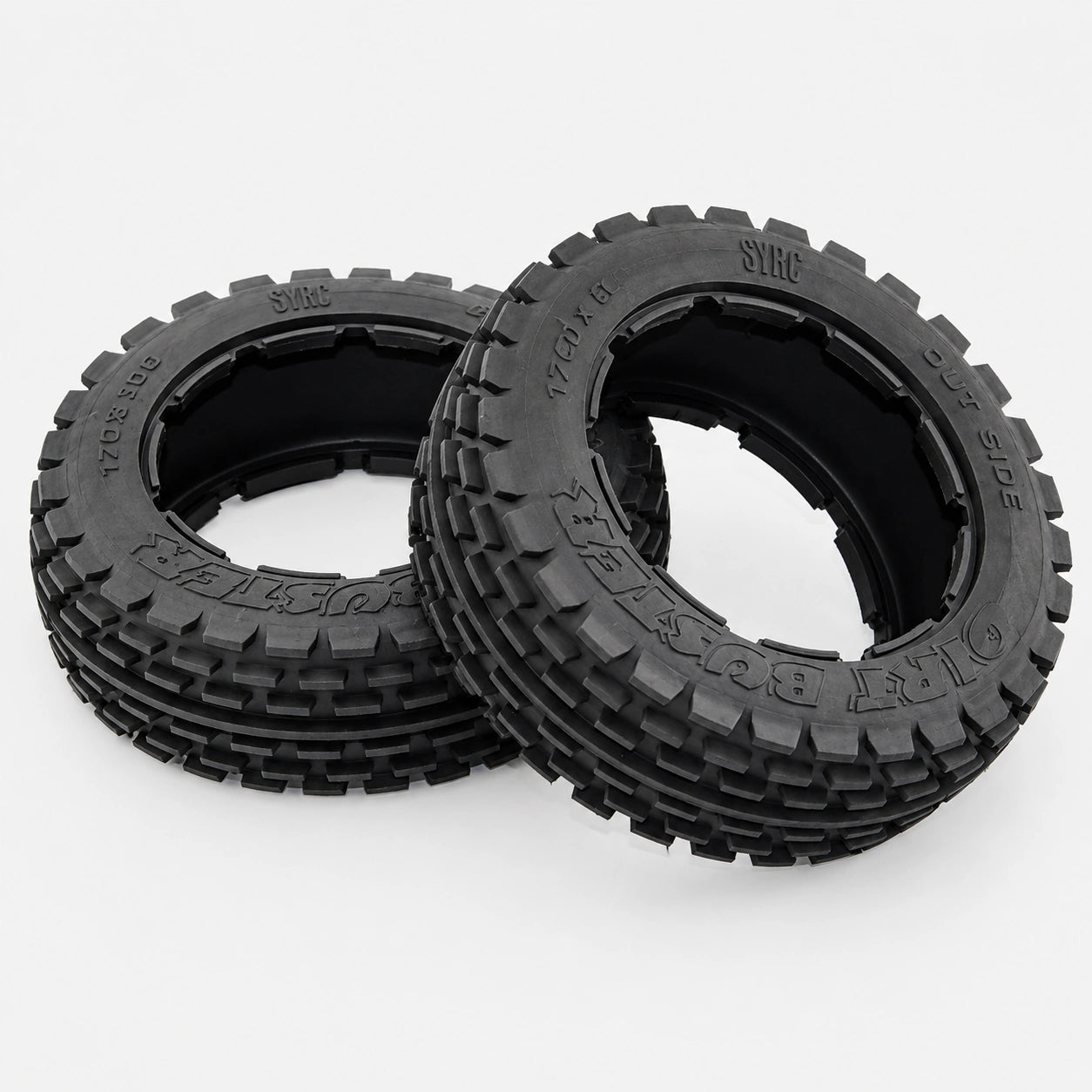 Buster tires (front) for HPI Baja 5B.