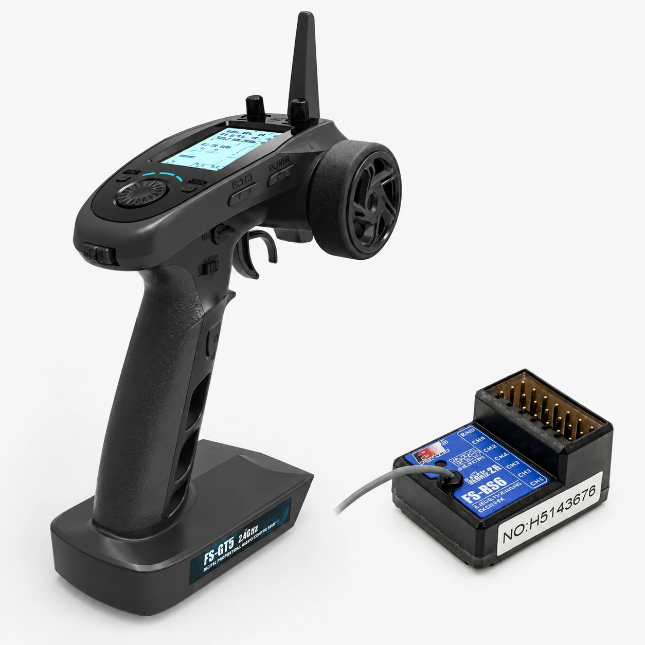 FlySky FS-GT5 6CH Transmitter with FS-BS6 receiver for HPI Baja 5B.